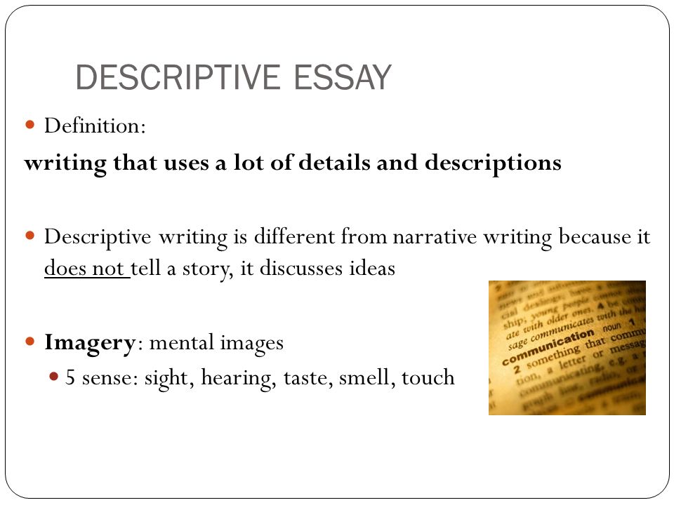 types of narrative essay